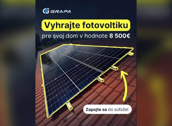 SÚŤAŽ GRAPA.sk: vyhrajte fotovoltiku pre svoj dom v hodnote 8 500 €
