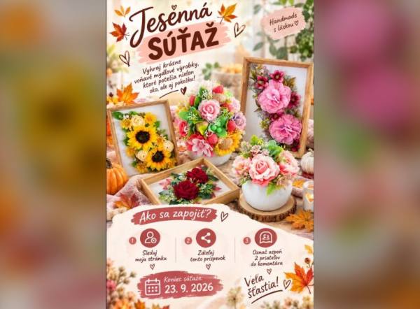 SÚŤAŽ Hand-made Terka: vyhrajte balíček ručne vyrábaných mydlových dekorácií (1 výherca)