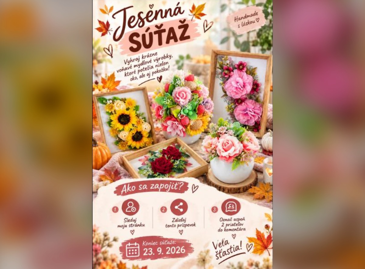 SÚŤAŽ Hand-made Terka: vyhrajte balíček ručne vyrábaných mydlových dekorácií (1 výherca)