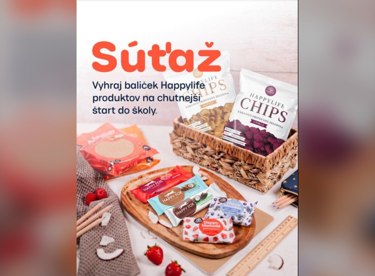 SÚŤAŽ Happylife: vyhrajte balíček zdravých snackov