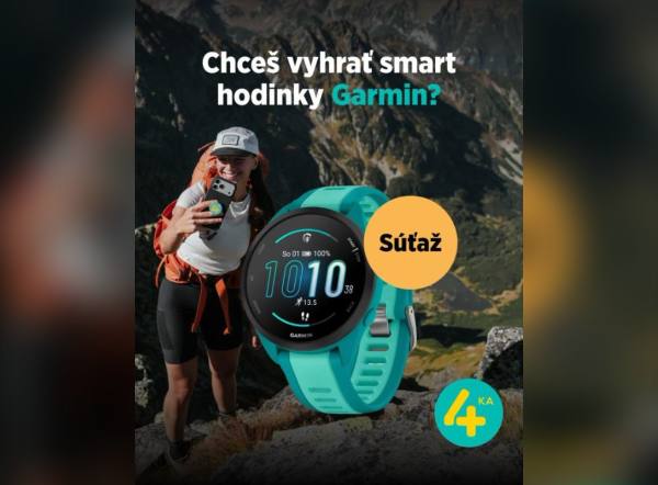SÚŤAŽ Hikemates × 4ka: vyhrajte smart hodinky Garmin Forerunner 165 Music