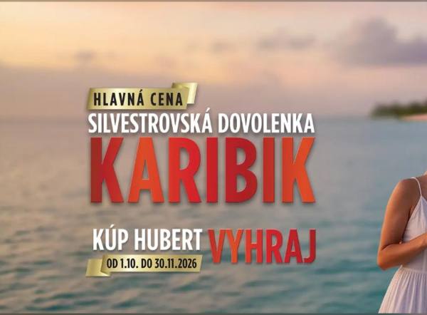 SÚŤAŽ Hubert: vyhrajte silvestrovskú dovolenku v Karibiku (114 výhercov)