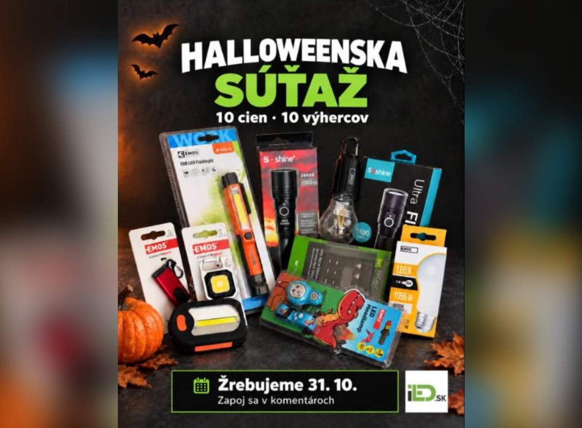 SÚŤAŽ iLED.sk: halloweenska súťaž o 10 praktických cien (10 výhercov)