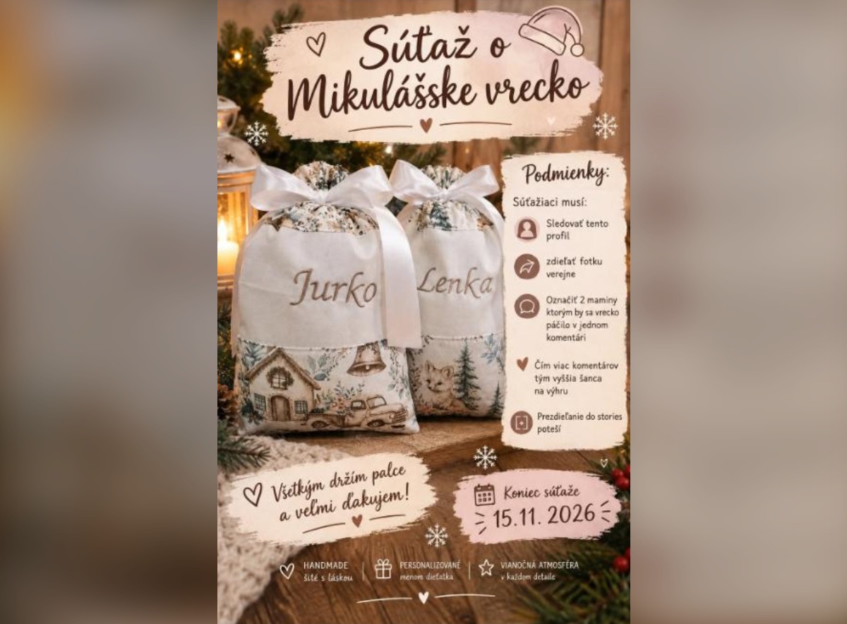 SÚŤAŽ Infinity: vyhrajte personalizované Mikulášske vrecko