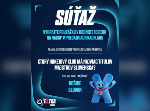 SÚŤAŽ JOJ ŠPORT: vyhrajte poukážku 100 € do Kauflandu