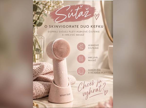SÚŤAŽ Kika Janošovič Beauty World: vyhrajte kefku Mary Kay Skinvigorate Duo