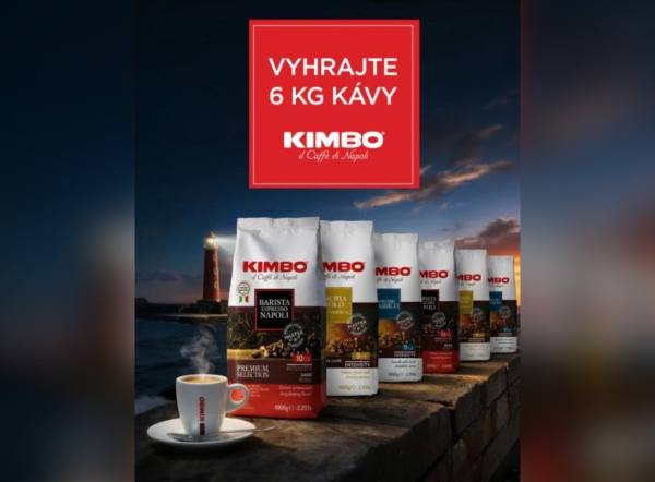 SÚŤAŽ Kimbo: vyhrajte 6 kg zrnkovej kávy