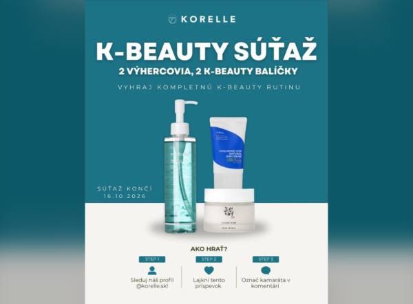 SÚŤAŽ Korelle.sk: vyhrajte K-Beauty balíčok kozmetiky