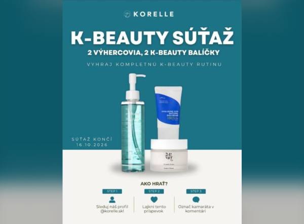 SÚŤAŽ Korelle.sk: vyhrajte K-Beauty balíčok plný bestsellerov (1 výherca na Facebooku)