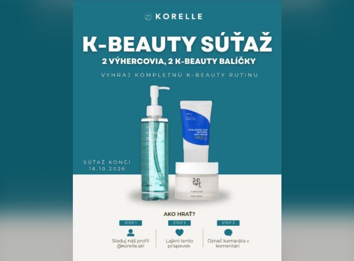 SÚŤAŽ Korelle.sk: vyhrajte K-Beauty balíčok plný bestsellerov (1 výherca na Facebooku)