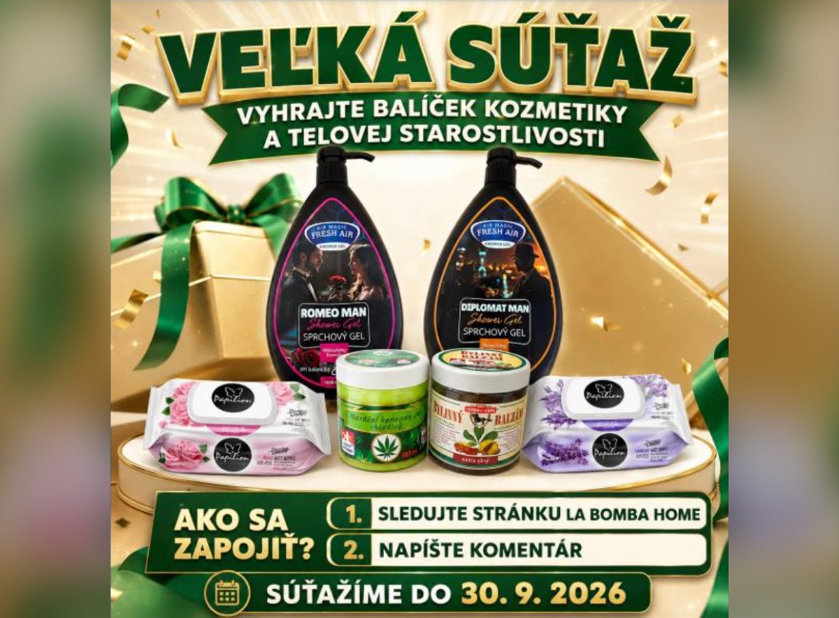 SÚŤAŽ La BOMBA Home: vyhrajte balíček kozmetiky a telovej starostlivosti