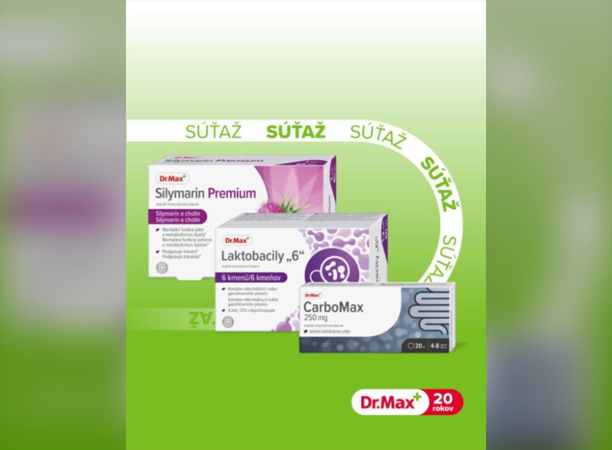 SÚŤAŽ Lekáreň Dr.Max: vyhrajte balíček produktov pre trávenie