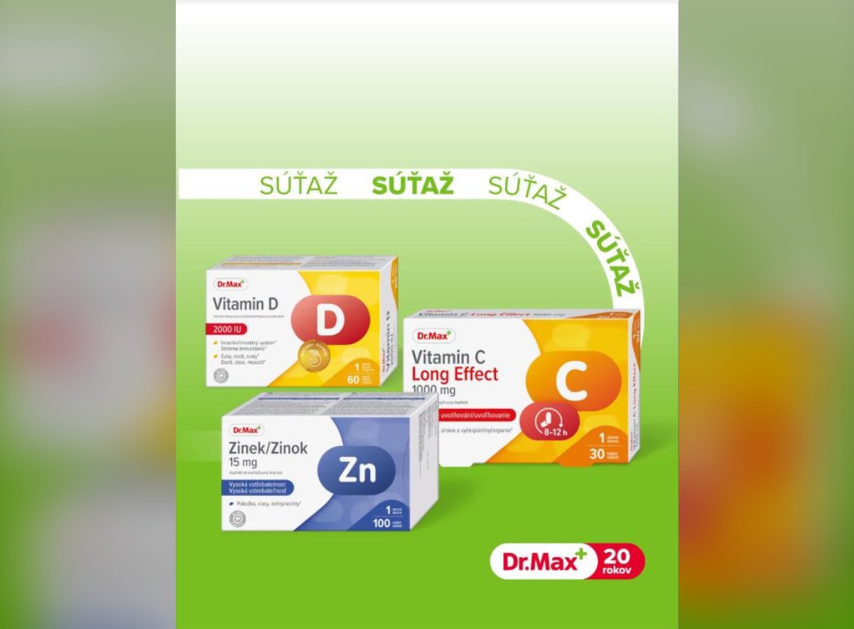 SÚŤAŽ Lekáreň Dr.Max: vyhrajte balíček vitamínov na imunitu