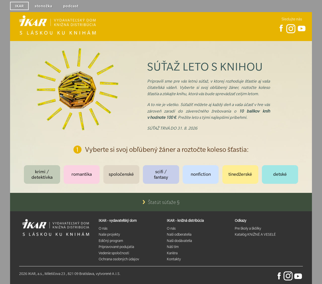 SÚŤAŽ LETO S KNIHOU