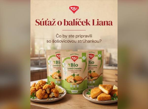 SÚŤAŽ Liana: vyhrajte balíček produktov so zásobou BIO šošovicovej strúhanky