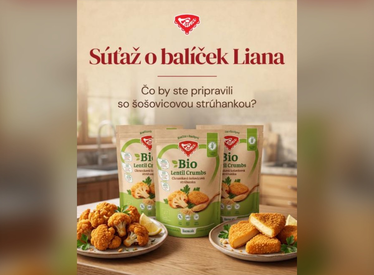 SÚŤAŽ Liana: vyhrajte balíček produktov so zásobou BIO šošovicovej strúhanky