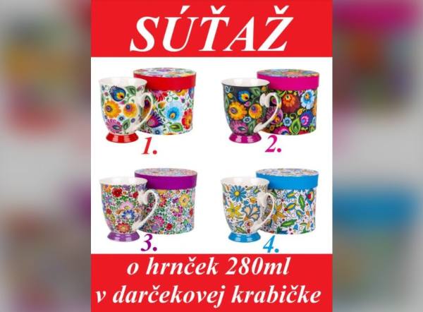 SÚŤAŽ Ľudový motív: vyhrajte hrnček s ľudovým motívom v darčekovej krabičke (1 výherca)