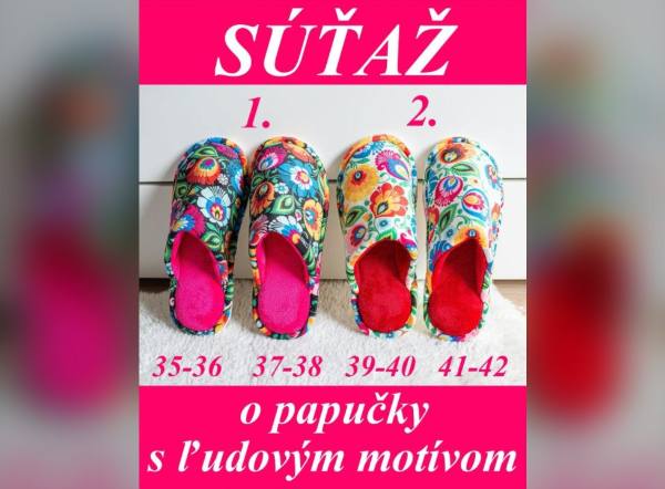 SÚŤAŽ Ľudový motív: vyhrajte papučky s ľudovým motívom