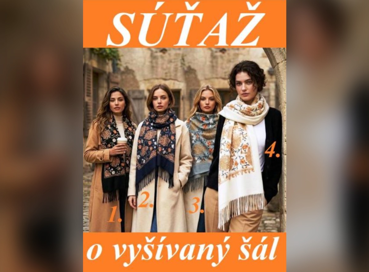 SÚŤAŽ Ľudový motív: vyhrajte vyšívaný šál s ľudovým motívom