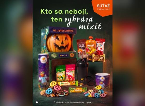 SÚŤAŽ Lunys.sk × MIXIT: vyhrajte halloweenske balíčky maškŕt (3 výhercovia)