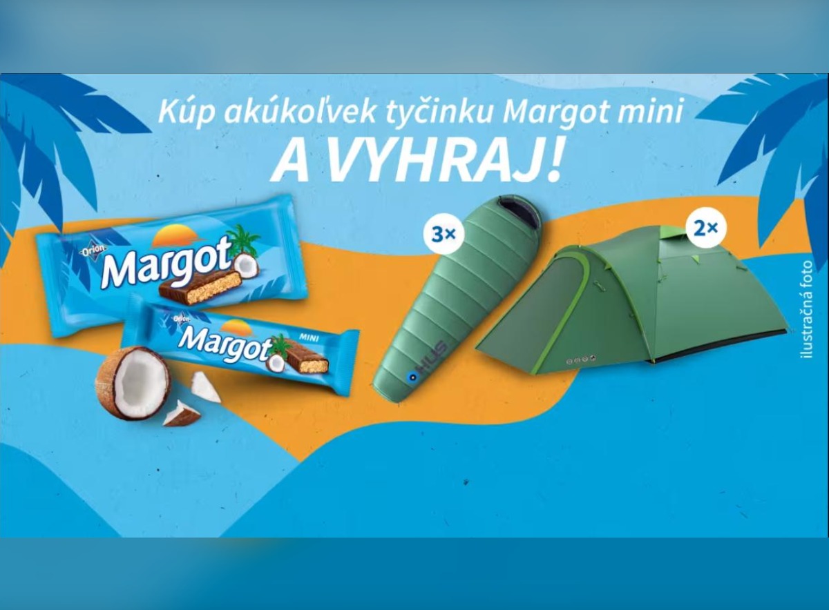 SÚŤAŽ Margot: kúpte tyčinku a vyhrajte stan alebo spacák (5 výhercov)