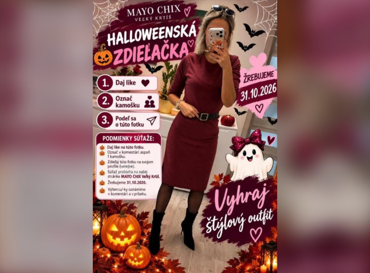 SÚŤAŽ MAYO CHIX Veľký Krtíš: vyhrajte bordové šaty