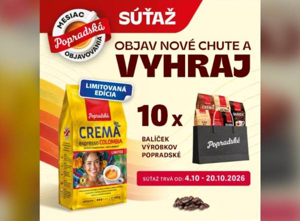 SÚŤAŽ MILK-AGRO × Popradská: vyhrajte balíček výrobkov Popradské (10 výhercov)