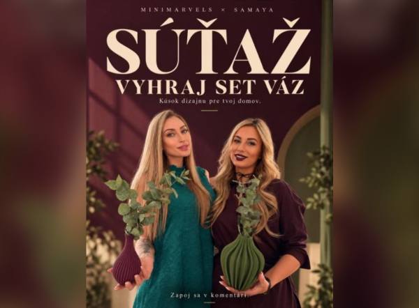 SÚŤAŽ MiniMarvels × Samaya: vyhrajte set váz podľa vlastného výberu do 80 € (1 výherca)