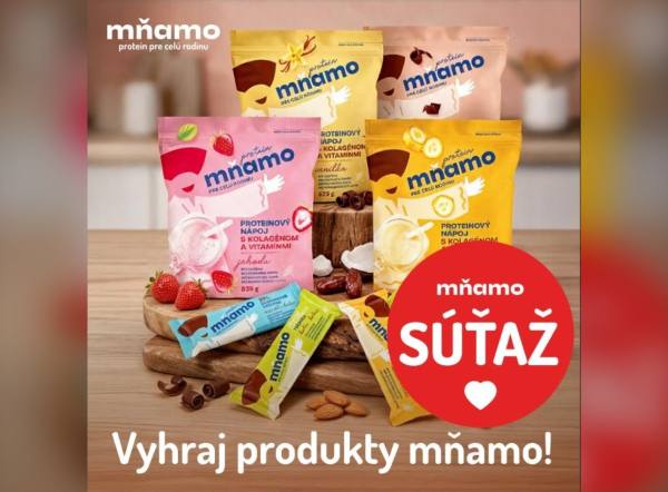 SÚŤAŽ Mňamo: vyhrajte balíček proteínových produktov
