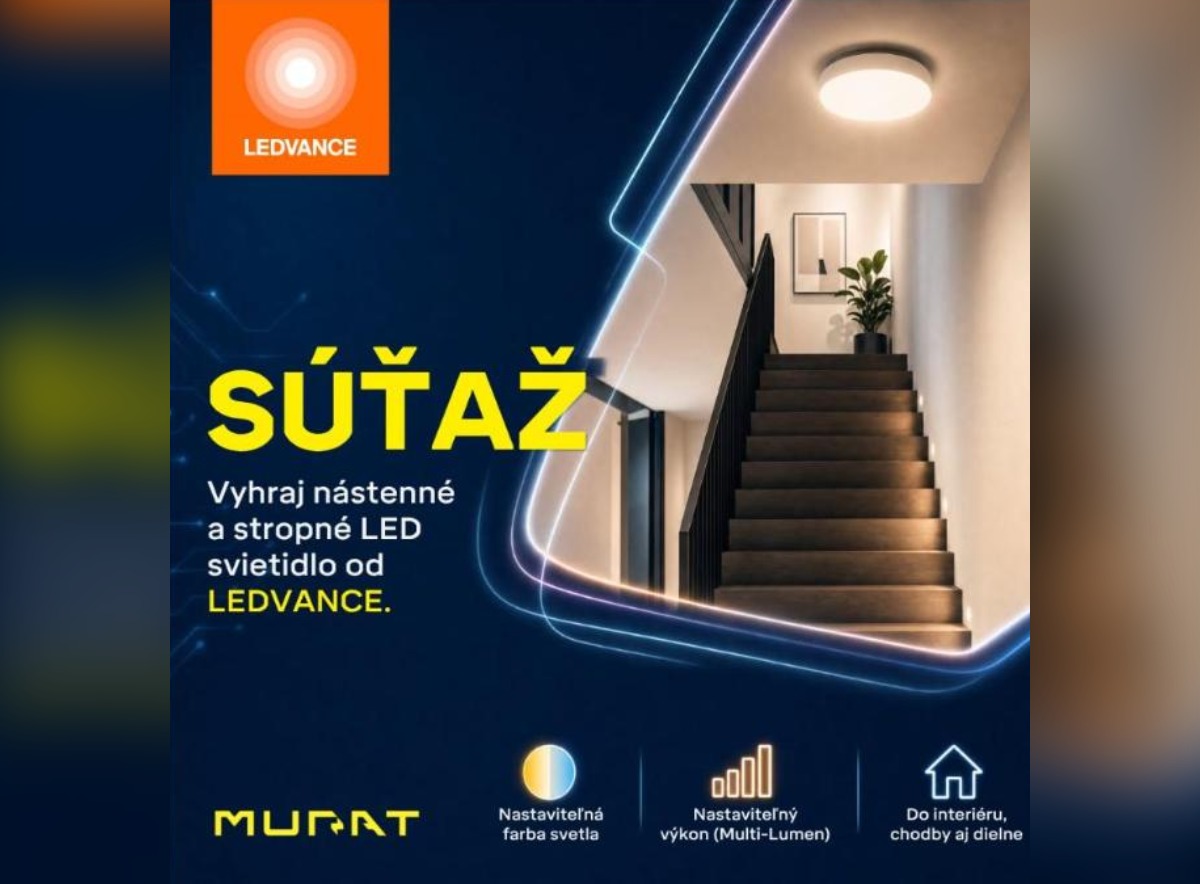 SÚŤAŽ MURAT: vyhrajte LED svietidlo LEDVANCE SF DISC