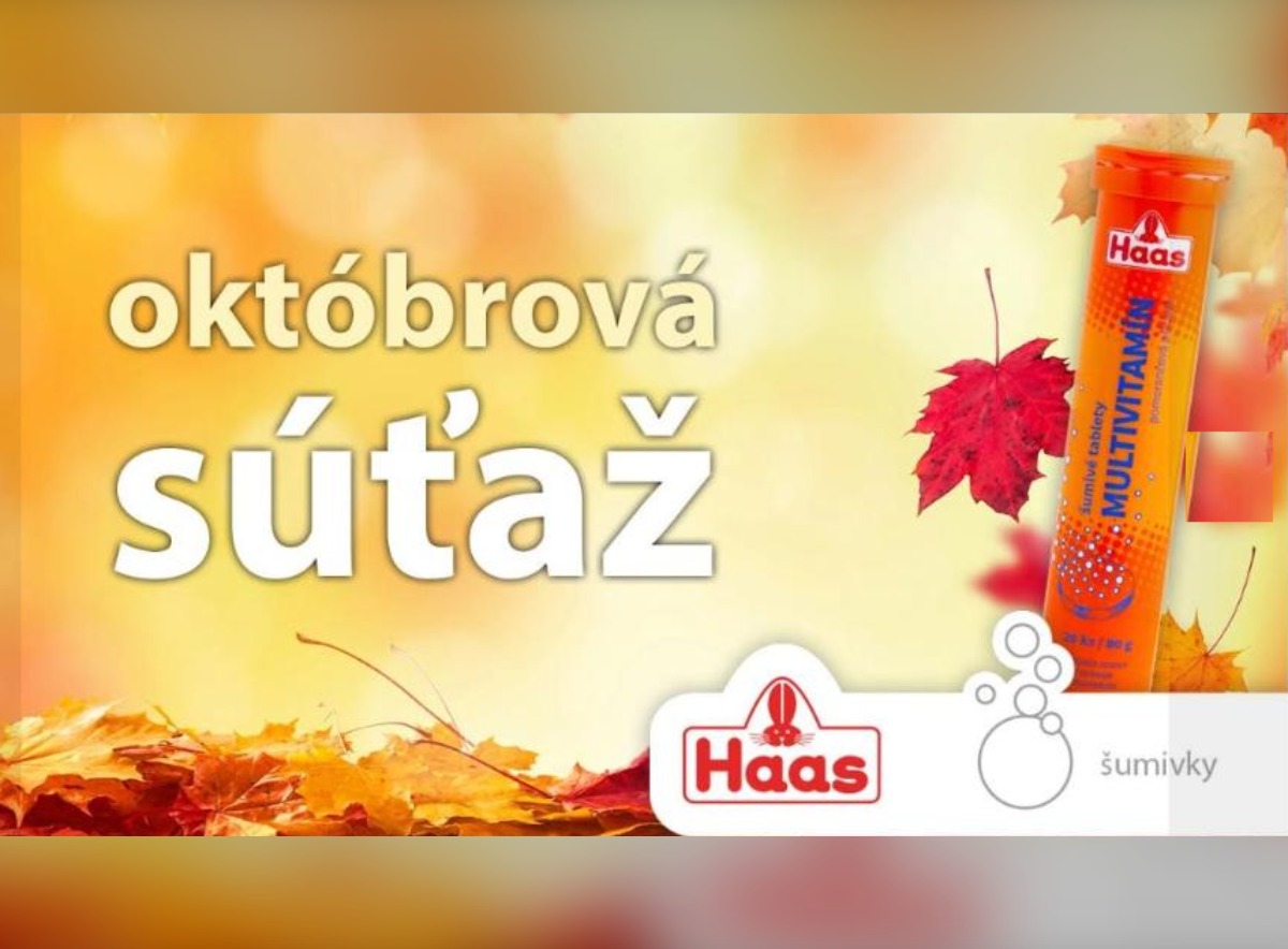 SÚŤAŽ Musíšumieť (Haas): vyhrajte balíček šumivých vitamínov (3 výhercovia)