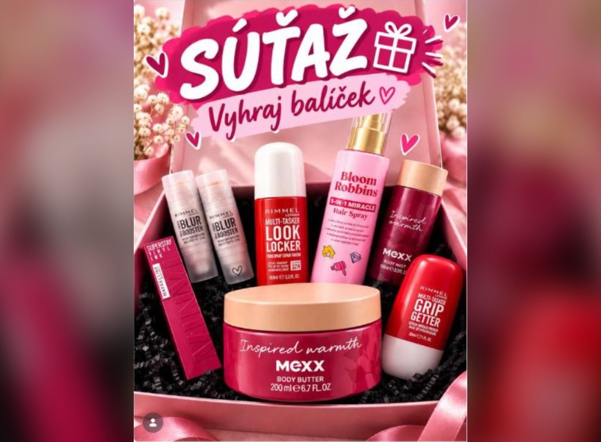 SÚŤAŽ na Instagrame: vyhrajte kozmetický balíček Rimmel, Mexx a Bloom Robbins