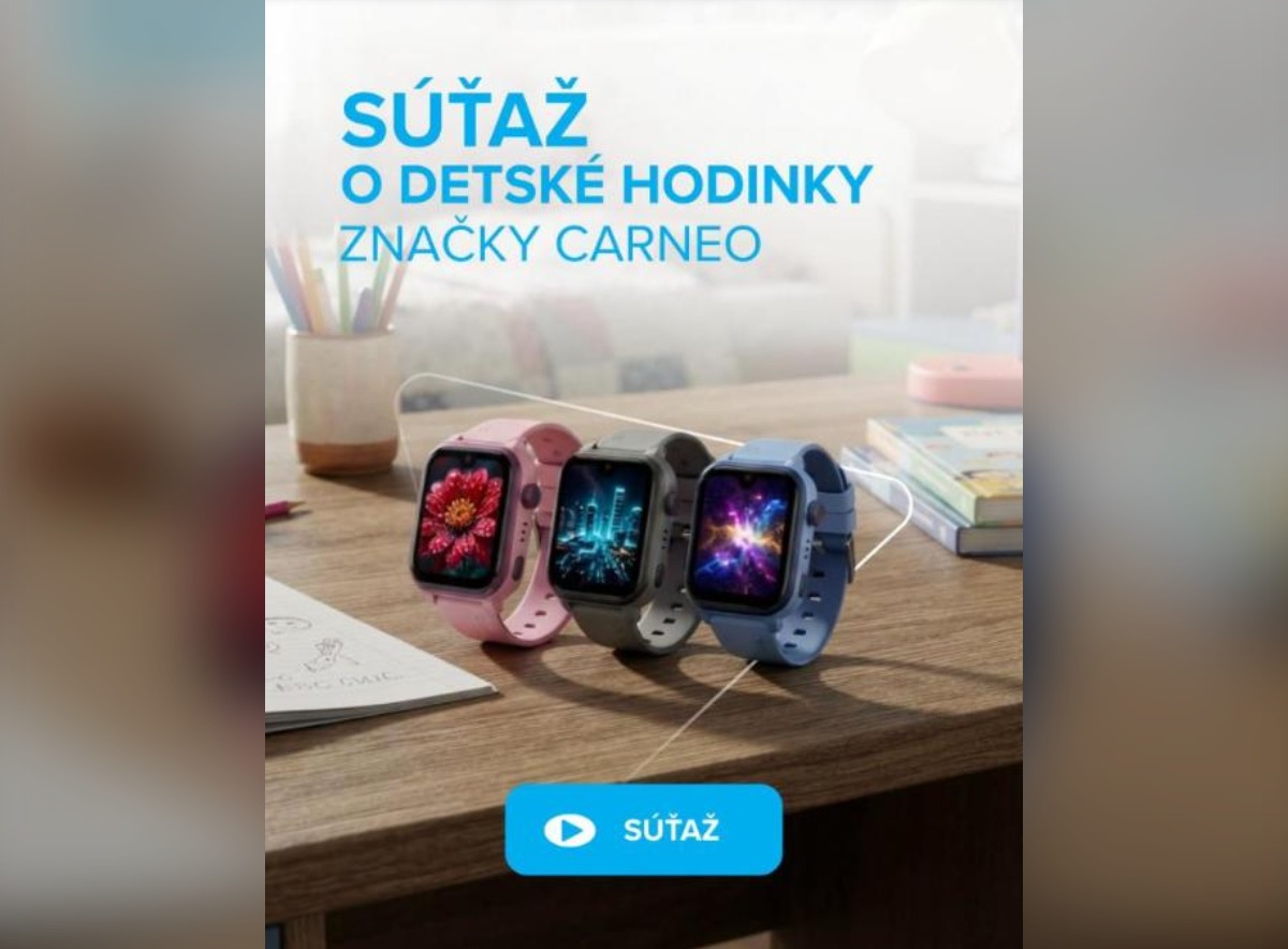 SÚŤAŽ NAY: vyhrajte detské hodinky Carneo GuardKid+ 4G Platinum (2 výhercovia)