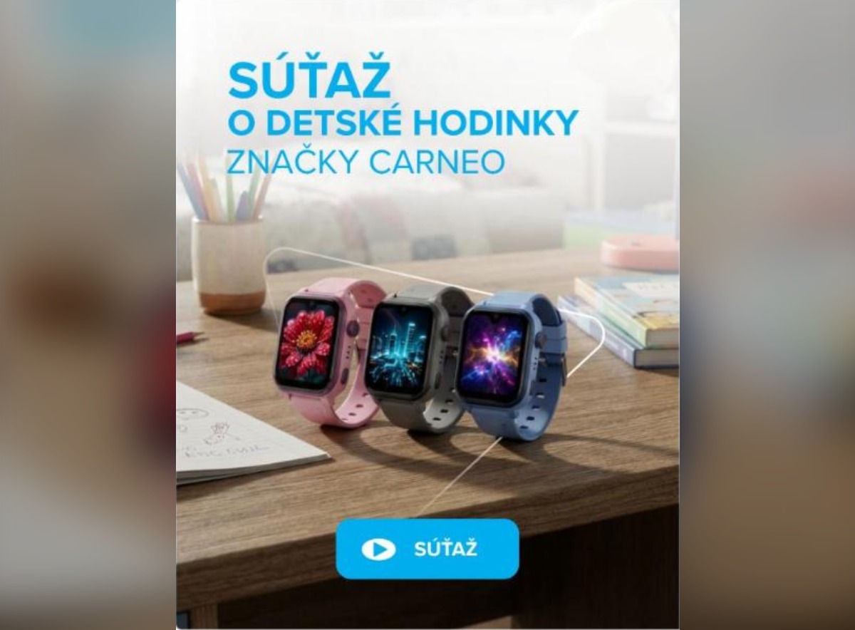 SÚŤAŽ NAY: vyhrajte detské inteligentné hodinky Carneo GuardKid+ 4G