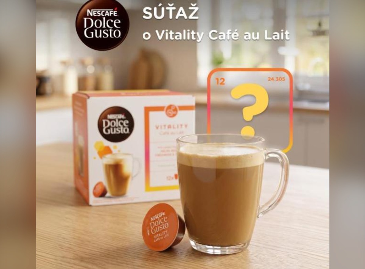 SÚŤAŽ NESCAFÉ Dolce Gusto: vyhrajte balíček Vitality Café au Lait