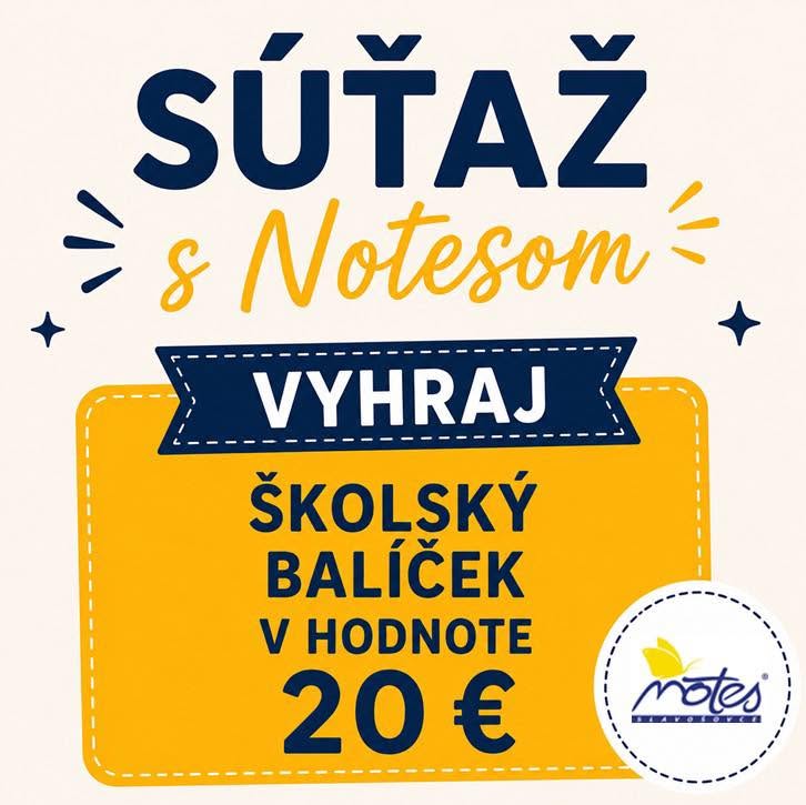 Súťaž NOTES o školský balíček v hodnote 20 €