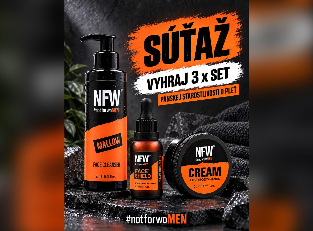 SÚŤAŽ notforwoMEN: vyhrajte set pánskej starostlivosti o pleť (3 výhercovia)
