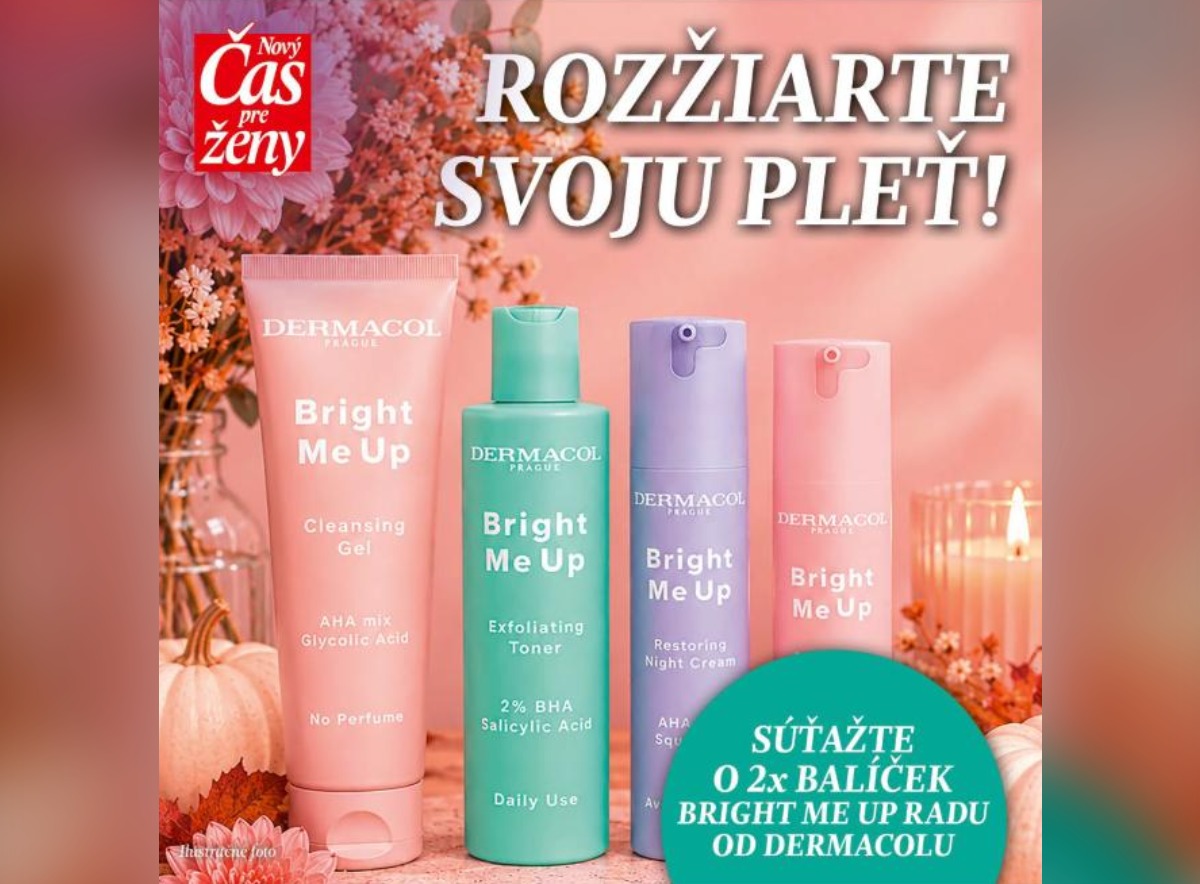 SÚŤAŽ Nový Čas pre ženy: vyhrajte sadu Dermacol Bright Me Up (2 výhercovia)