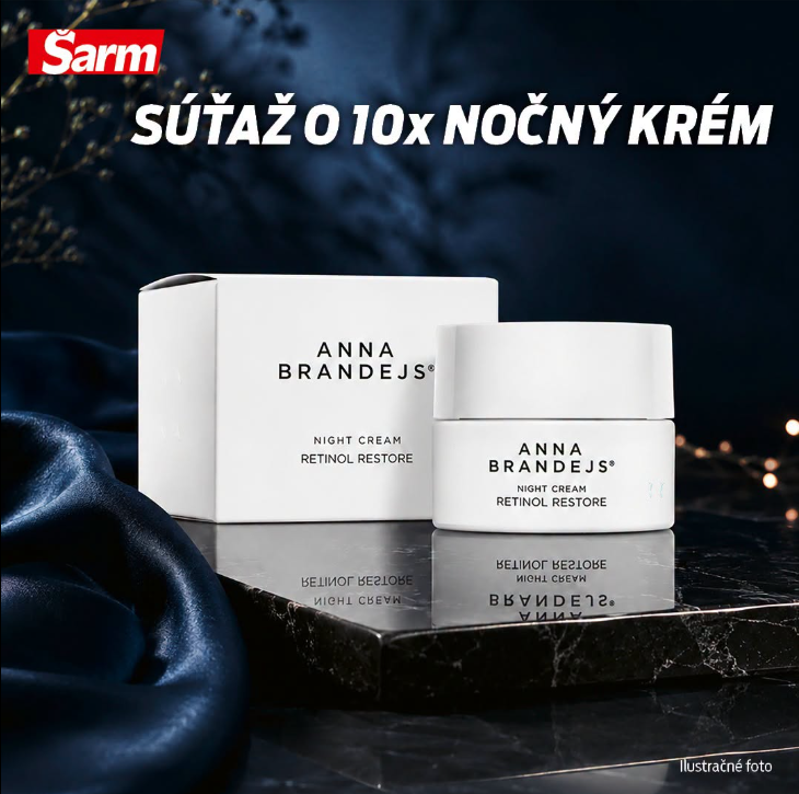 Súťaž o 10x nočný krém Anna Brandejs Retinol Restore