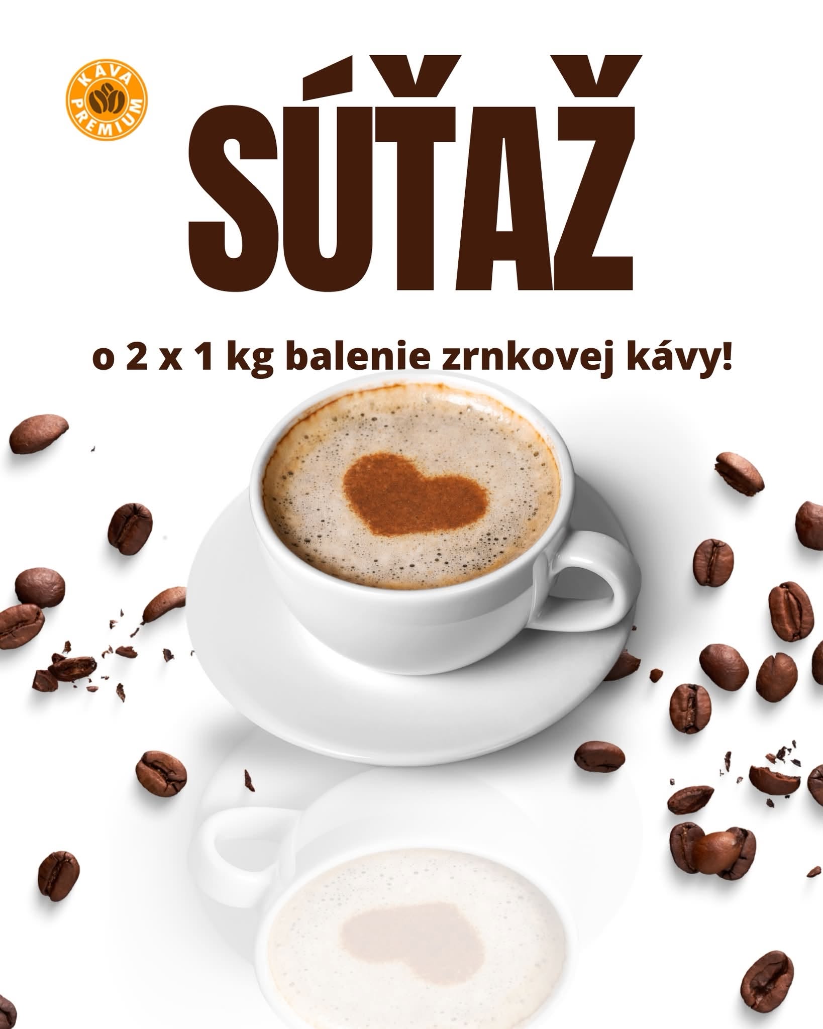 Súťaž o 2× 1 kg zrnkovej kávy