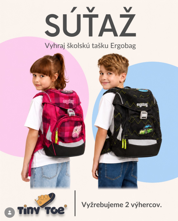 Súťaž o 2 školské tašky Ergobag