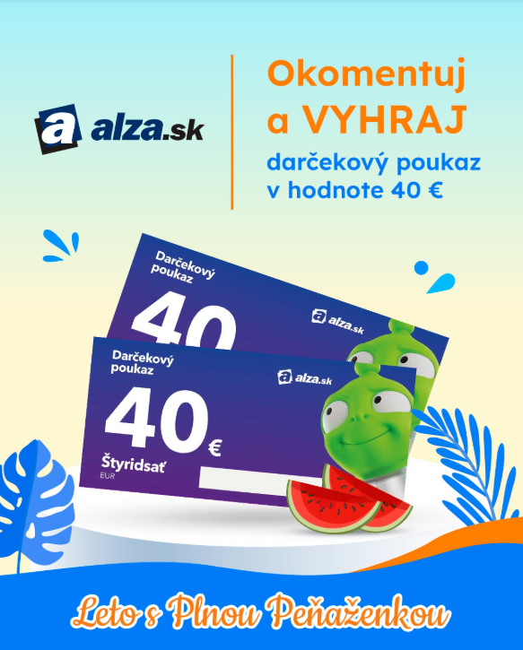 Sutaz o 3x darcekovy poukaz Alza.sk v hodnote 40 eur