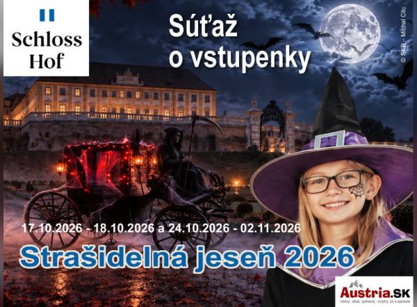 Súťaž o 3x rodinnú vstupenku na Strašidelnú jeseň na zámku Schloss Hof