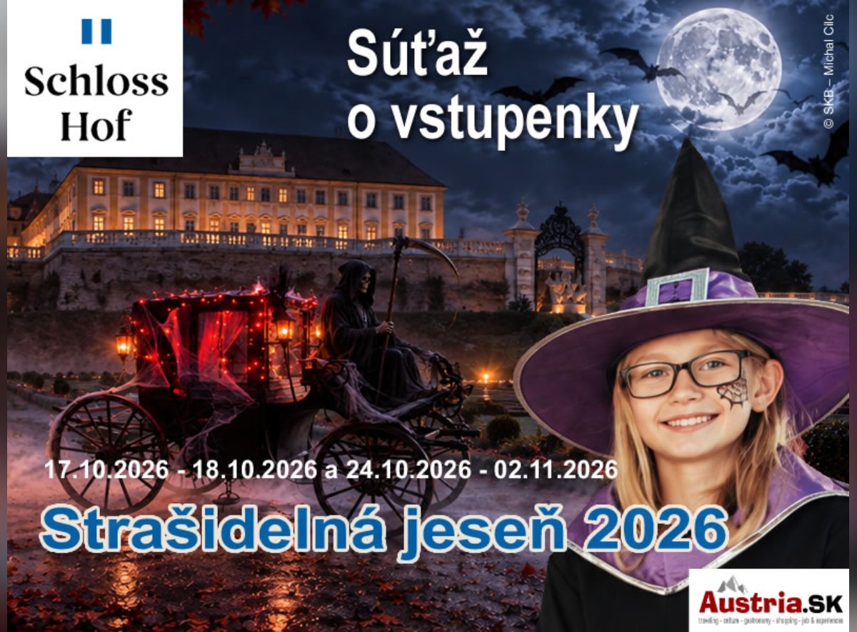 Súťaž o 3x rodinnú vstupenku na Strašidelnú jeseň na zámku Schloss Hof