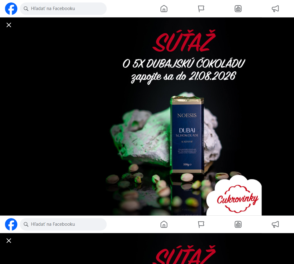 Súťaž o 5x dubajskú čokoládu