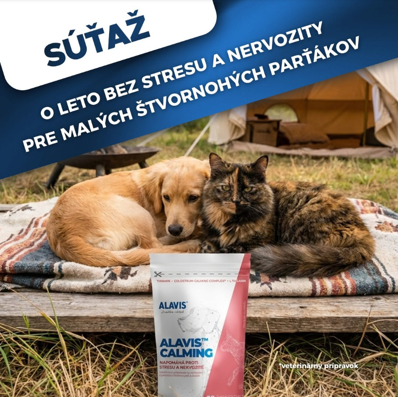 Súťaž o balenie Alavis Calming pre pokojné leto vášho miláčika