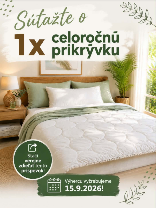 Súťaž o celoročnú prikrývku z dutého vlákna