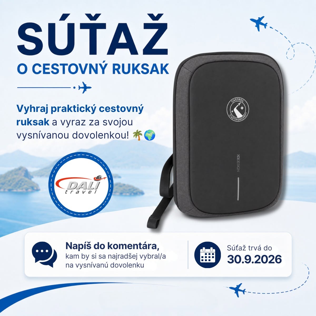 Súťaž o cestovný ruksak s DaliTravel