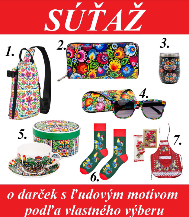 Súťaž o darček s ľudovým motívom podľa vlastného výberu