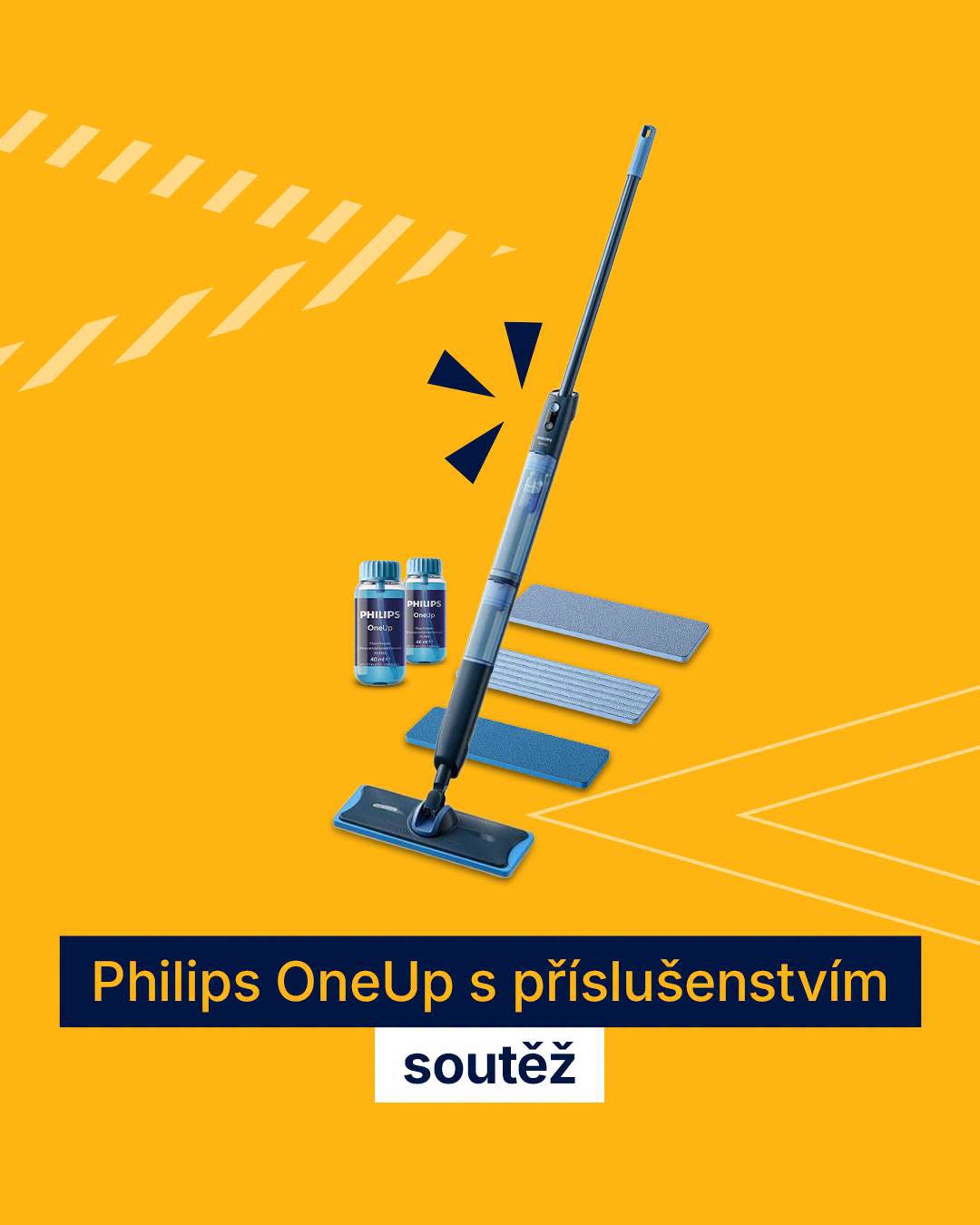 Súťaž o elektrický mop Philips OneUp s príslušenstvom